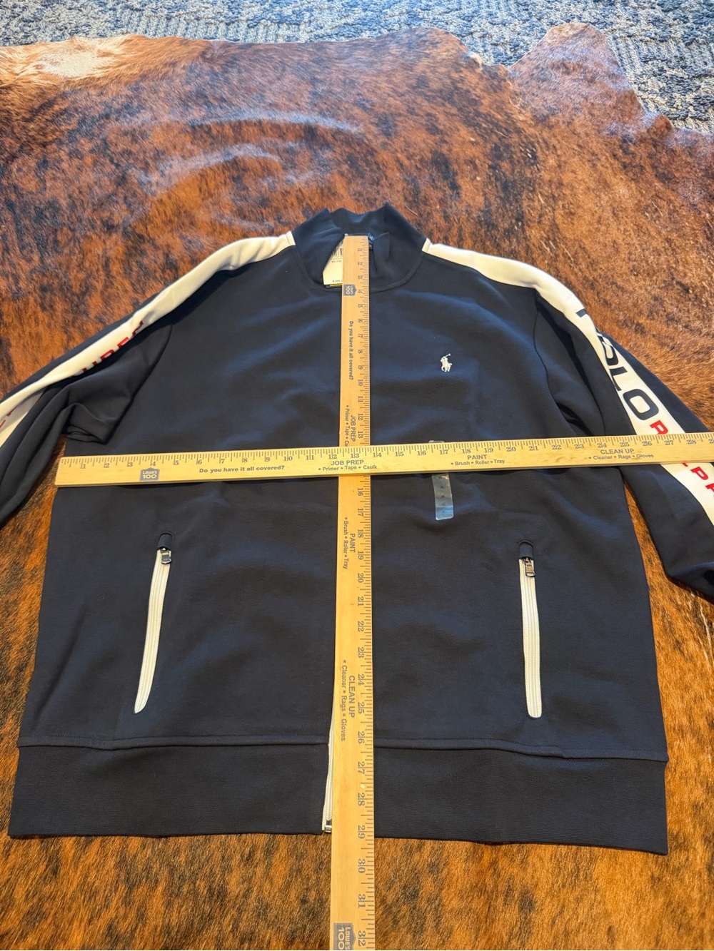 Polo Ralph Lauren Double Knit Aviator Track Jacket Blue Navy NWT Men’s XL - Picture 4 of 12